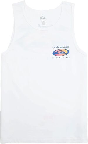 Quiksilver Men's QS International Tank Top - Regular Fit, White in Kuwait