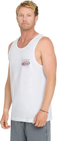 Quiksilver Men's QS International Tank Top - Regular Fit, White in Kuwait