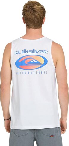Quiksilver Men's QS International Tank Top - Regular Fit, White in Kuwait