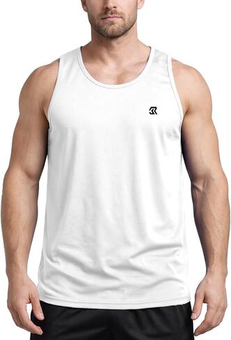 Rane Sports Mens Casual Tank Tops Sleeveless T-Shirts Summer Lightweight Muscle Workout Gym Tank in Saudi Arabia