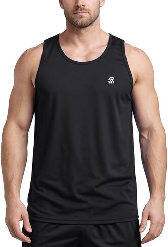 Rane Sports Mens Casual Tank Tops Sleeveless T-Shirts Summer Lightweight Muscle Workout Gym Tank in Kuwait