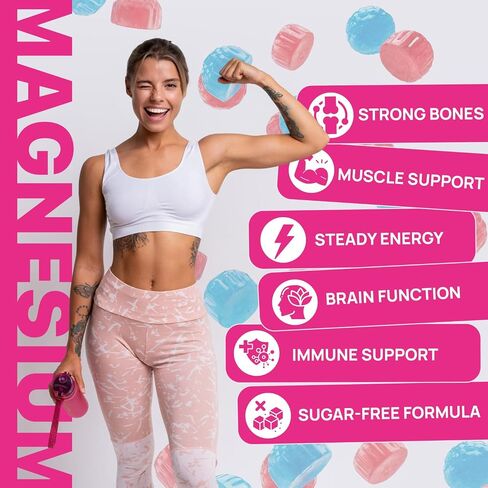 Magnesium Glycinate Gummies 1000mg – x2 High Absorption Magnesium Gummies for Women, Men & Kids – Sugar Free Vegan Supplement with CoQ10, Vitamin D3 & B6 – Daily Balance, Calm Energy & Muscle Function in Saudi Arabia