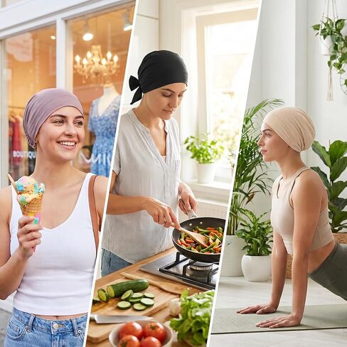 3 Pcs No Slip Cotton Hijab Undercaps for Women, Comfortable Hijab Caps Islamic Muslim Under Hijabs Cap Inner Under Scarf Hijabs for Women Muslim in Saudi Arabia