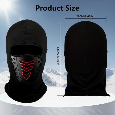 Summer Balaclava Face Mask for Men and Women, UV Protection, Breathable Cooling Sun Protection Mask for Motorcycle and Cycling, Full Head Coverage with Glasses Holes Black in Saudi Arabia