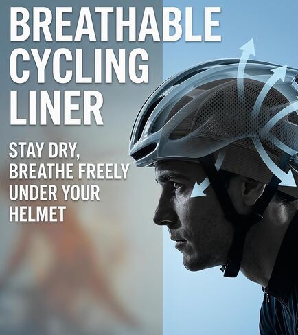 Cooling Skull Caps Helmet Liner Breathable Mesh Stretch Beanie Quick Dry Headwear for Men and Women Cycling Cap in Saudi Arabia