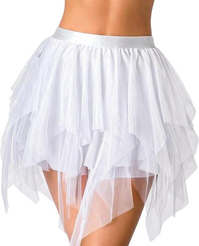 Avidlove Womens Skirt Tulle Short Layered Puffy Fairy Skirt A-Line Mesh Tutu with Lining Mini Party Costume Skirts in Kuwait