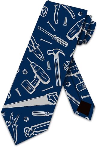 Three Rooker Tool Ties Mens Handyman Necktie Construction Tie Navy Neckties in Kuwait