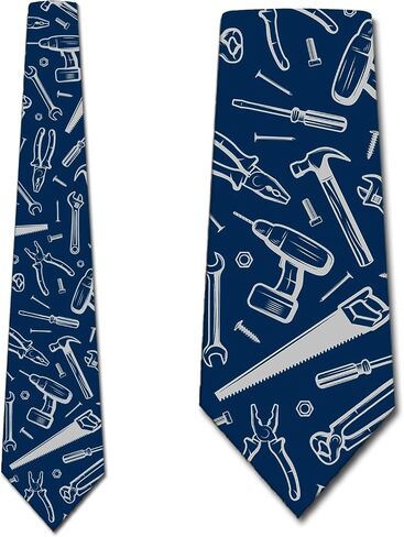 Three Rooker Tool Ties Mens Handyman Necktie Construction Tie Navy Neckties in Kuwait