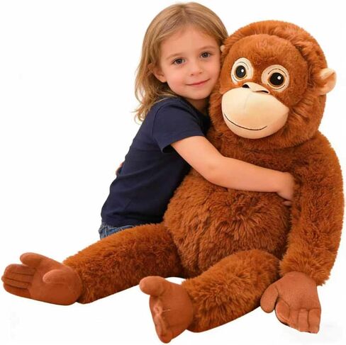 Punch Monkey Plush,Orangutan, Gorilla Plush, Gorilla Stuffed Animal for Home Room Décor, Ideal Gift for Kid Boy,Girl&Girlfriend (64cm/25inch) in Saudi Arabia