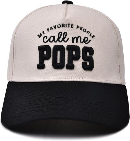 World Best Pop Pop Trucker Hat for Men, Embroidered Adjustable Cotton Grandpa Baseball Cap Beige in Saudi Arabia