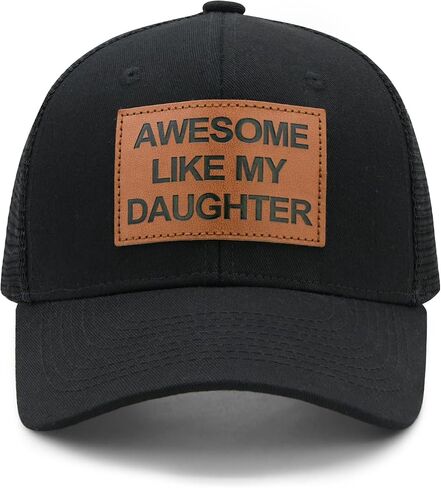 Gifts for Dad from Daughter, Fathers Day Birthday Gifts for Dad, Adjustable Awesome Like My Daughter Trucker Hat in Saudi Arabia