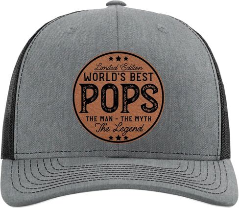 Worlds Best Pops Hat - Pops Gifts for Grandpa from Grandkids - Fathers Day, Christmas, Birthday Gift for Grandpa from Granddaughter, Grandson - Richardson 112 Trucker Hat in Kuwait