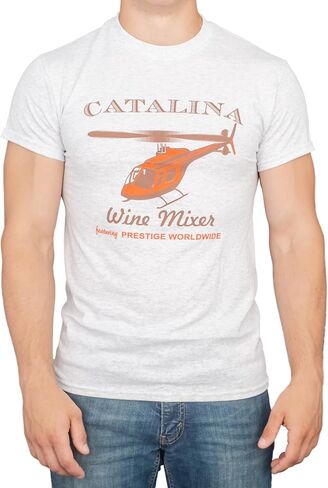 Step Bros Catalina Wine Mixer Ice Grey Funny Movie T-Shirt Tee in Kuwait