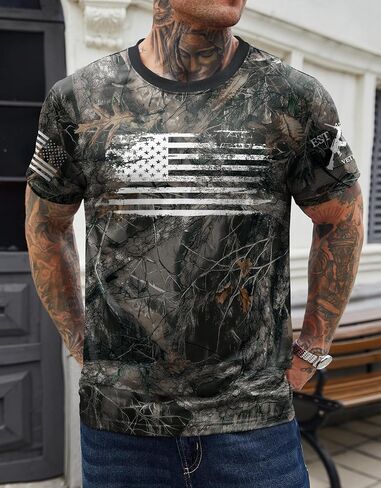 Men's American Tshirt USA Flag 4th of July 250th Anniversary Shirt(S-3XL) in Kuwait