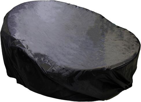 Outdoor Patio 66" Daybed Cover Waterproof Garden Wicker Round Canopy Sofa Cover 75 inches with Air Vent (Diameter 75) in Saudi Arabia