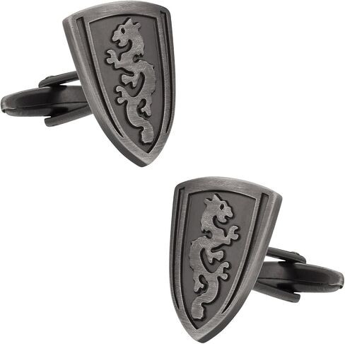 Cuff-Daddy Dragon Shield Cufflinks with Presentation Box in Kuwait