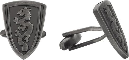 Cuff-Daddy Dragon Shield Cufflinks with Presentation Box in Kuwait