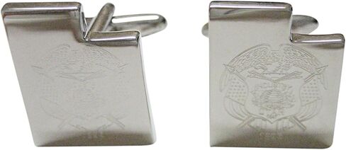 Kiola Designs Utah State Map Shape and Flag Design Cufflinks in Kuwait