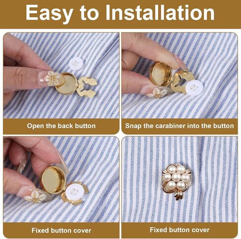 12 Pcs Brass Round Cuff Button Cover 2 Sizes Gold Clip-On Botones Cufflinks Kit Elegant Covers DIY Freedom Button Cover Cufflinks Flat Round Cuffs for Formal Business Wedding Tuxedo Cufflink Shirt in Saudi Arabia