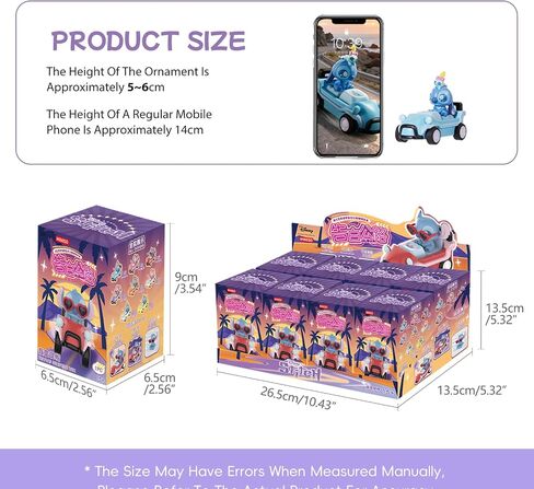 MINISO Disney Stitch Keycap Blind Box Confession Highway Series - ABS Sliding Collectible Action Figures, 4-1 Stitch Ornament for Desk, Keyboard Keychain Decor, Stress Relief Toys for Boys, Girls in Saudi Arabia