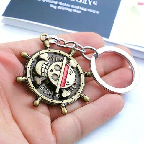 Anime Spinner Keychain, Straw Hat Pirates Spinners KeyChain Merchandise for Women Men (Spinner) in Saudi Arabia