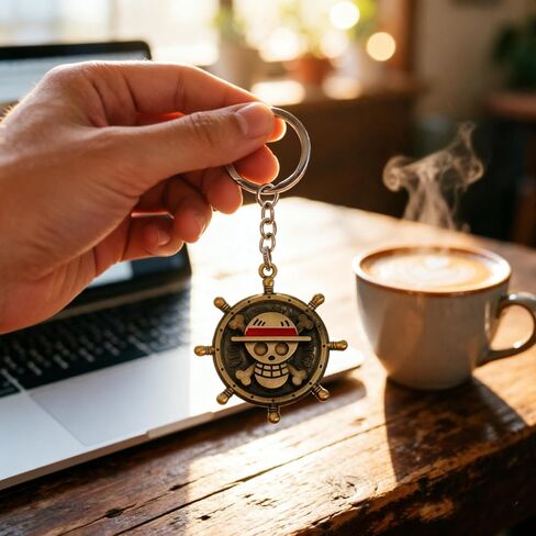 Anime Spinner Keychain, Straw Hat Pirates Spinners KeyChain Merchandise for Women Men (Spinner) in Saudi Arabia