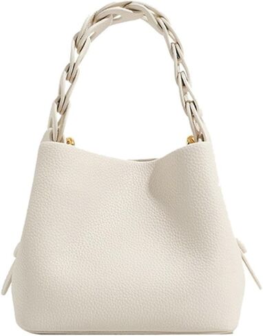 Women's Soft Vegan Leather Bucket Bag Small Drawstring Handbag Top-handle Purses Shoulder Crossbody Satchels in Kuwait