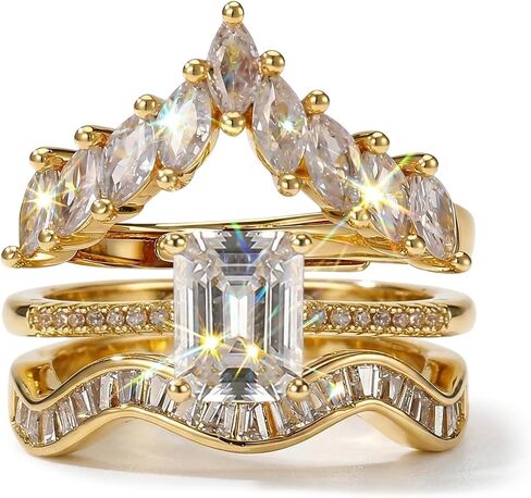 JATEBI Stackable Rings for Women 14K Gold Plated Kunckle Rings Set Dainty Simple Trendy Adjustable Perfect for Stacking Layering on Thumb and Knuckle 3 Pcs in Kuwait