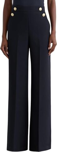 REISS Womens' Carley Button Detail Wide Leg Trouser in Saudi Arabia