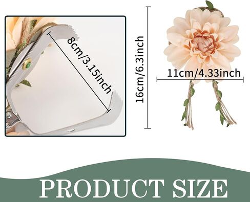 Meplait 2 Pack Flower Curtain Tiebacks & Holdbacks, No Drill Curtain Clips for Sheer Curtains Decorative Curtain Tie Back for Bedroom Nursery Living Room (Apricot Dahlia) in Saudi Arabia