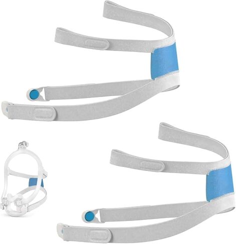2Pack AirFit F30i Headgear with Magnetic Clips, Adjustable Soft Breathable Replacement CPAP Headgear, Durable Secure Fit Strap Accessories Compatible with AirFit F30i Full Face Mask in Saudi Arabia