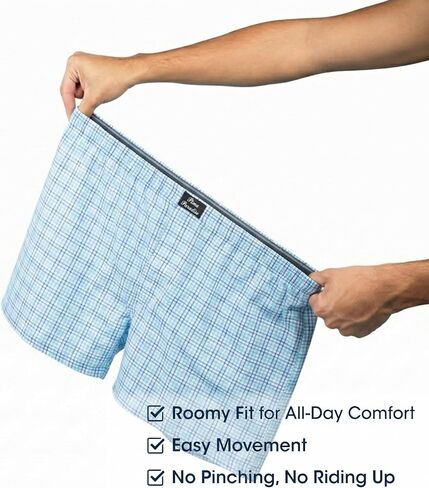 Men’s Boxer Shorts 4-Pack – Breathable, Soft Cotton, No Ride-Up in Saudi Arabia