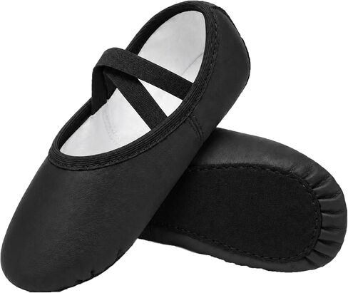 Danzcue Women Ballet Shoes PU Leather Dance Ballet Slippers for Women in Kuwait