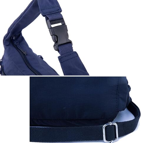 Trendy Nylon Crossbody Bags for Women,Multi-Pocket Shoulder Handbag Lightweight Sling Hobo Bag Roomy Travel Crossbody Purses in Saudi Arabia