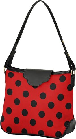 Polka Dots Black White Women's Shoulder Handbags Hobo Bag Purses Hand Bags with Zipper Pocket Casual Travel Work Medium in Kuwait
