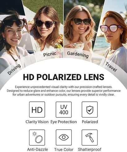 Meeloog Over Glasses Sunglasses for Women Polarized Stylish Oversized Fit-over Sunglasses Go Over Glass for Driving ST0189 in Kuwait