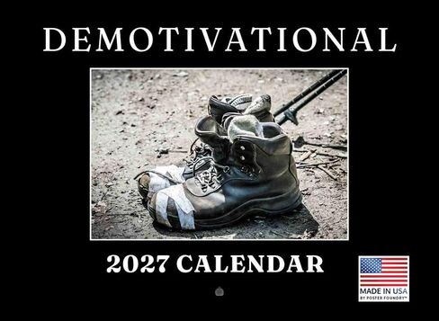 Demotivational Calendar 2025 Gift Monthly Wall Calender Unmotivational Silly Gifts Demotivator 12 Month | American Made In The USA in Kuwait