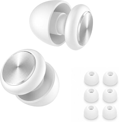 Ear Plugs for Noise Reduction – Reusable Silicone Earplugs with Filter Technology for Sleeping, Travel, Focus, Concerts & Motorcycling Ear Plug +8Tip (Bullet-Black) in Kuwait