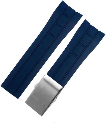 Curved End Watchband For Mido M005430A M005614A Rubber watch strap For Citizen in Kuwait