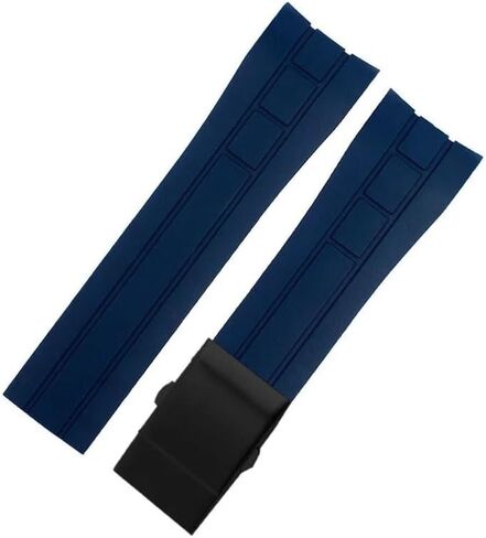 Curved End Watchband For Mido M005430A M005614A Rubber watch strap For Citizen in Kuwait