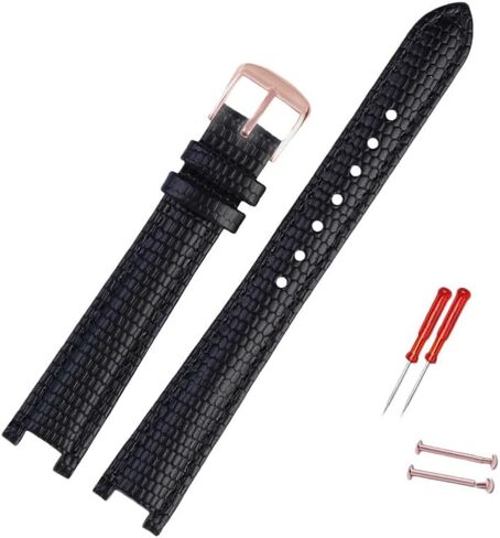 For Movado Modern Classic 0607115 0607116 Women‘s Watch, Concave End Genuine Calf Leather Strap Replacement in Kuwait