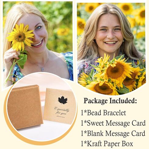 Sunflower Gifts for Women Inspirational Bracelet for Birthday Mothers Day Christmas Graduation Anniversary Sunflower Jewelry in Saudi Arabia