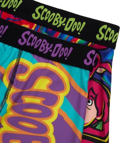 COCO BRANDS Scooby-Doo Mens Boxer Briefs - 1Pack/2Pack/3Pack No Fly Anti-Chafing Cotton Lined Support Boxers for Men in Kuwait