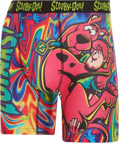 COCO BRANDS Scooby-Doo Mens Boxer Briefs - 1Pack/2Pack/3Pack No Fly Anti-Chafing Cotton Lined Support Boxers for Men in Kuwait