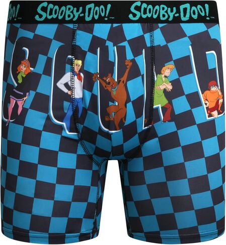 COCO BRANDS Scooby-Doo Mens Boxer Briefs - 1Pack/2Pack/3Pack No Fly Anti-Chafing Cotton Lined Support Boxers for Men in Kuwait