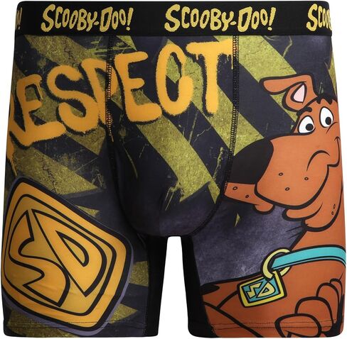 COCO BRANDS Scooby-Doo Mens Boxer Briefs - 1Pack/2Pack/3Pack No Fly Anti-Chafing Cotton Lined Support Boxers for Men in Kuwait