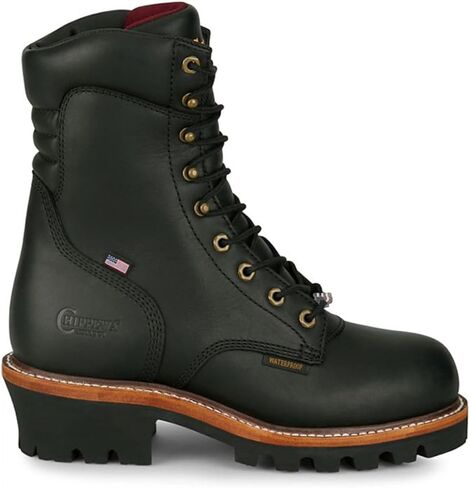 Chippewa Men's Men'S 9" Super Logger Waterproof Insulated Work Boot Black 11 D(M) US in Kuwait