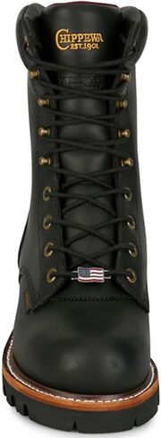 Chippewa Men's Men'S 9" Super Logger Waterproof Insulated Work Boot Black 11 D(M) US in Kuwait