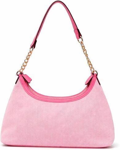 Juicy Couture Women’s Berry Sweet Hobo Shoulder Bag with Embroidered Logo, Strawberry Charm & Chain Strap (Pink) in Kuwait
