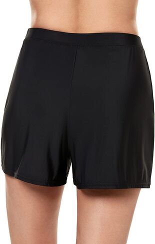 Miraclesuit Women's Swimwear Swim Shorts Tummy Control Bathing Suit Bottom, Black, 18 in Kuwait